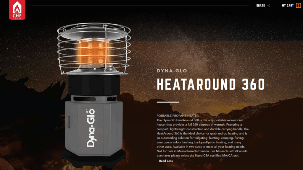 Heataround 360 landing page hero image